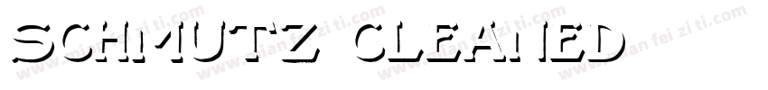 schmutz cleaned字体转换